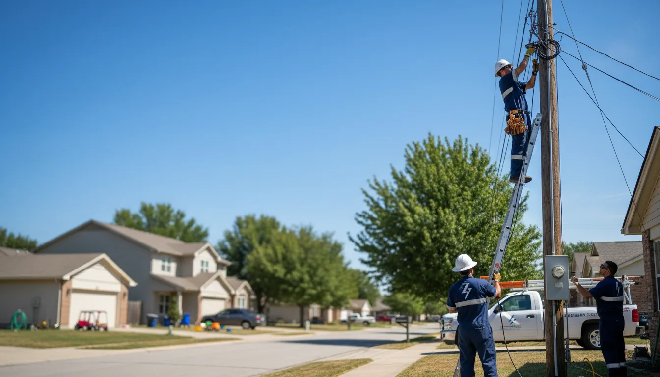 Residential electrician providing installation services in Monroeville, OH